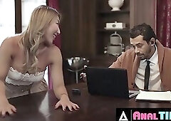 ANALTIME.XXX - Hot Mistress Nicole Doshi Tempts Handsome Lover Into POUNDING HER ASS! WILD