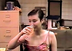 Korean Ex-Model Blows 2 Guys in a Bar