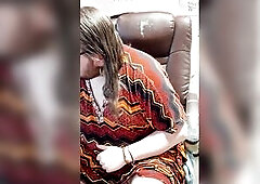 Prepping my toy for a quick prostate massage