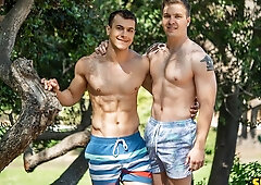 Bareback anal with teens Clyde and Ayden