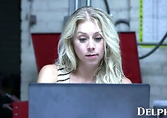 Katie Morgan and David Lee ignite passion in a rough office encounter