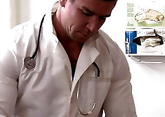 Horny doctor Trenton loves to fuck Brandon in the clinic