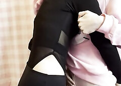 real lesbian babes make out -- cute lesbo romance and intimacy