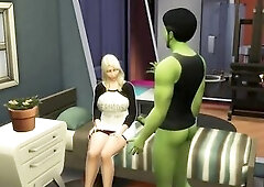the hulk getting it in sims 4