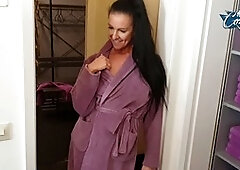 German MILF Julia Pink gets hardcore assfucked and receives a messy cumshot