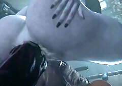 Dimitrescu Anal Footjob