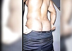 Large jock solo hunk humping until biggest hands free cum