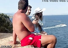 Fibi Euro Holiday 3some! Blindfolded for Police Stripper, Sloppy Double Oral-job & Double Cum in Throat [full vid obtainable] - Carlo Duro