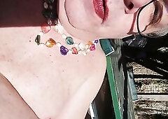 Hanging Out Smokin' a Cig Showing U @Alberta Carpez's Gaping Rectal Hole