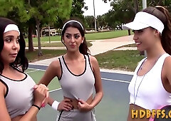 Sapphic lick each others vulvas and fingerbang