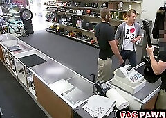 I fuck him in the ass with my leather outfit on