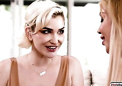 T-Girl Gracie Jane and her large breasts bff Skye Blue hooked up after a lengthy time.They the one and the other desire to bang so the breasty t-girl 