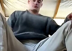 tiktok Wrestler jock jerkin cock spreading his hole cumming