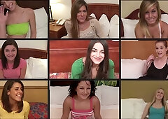 Sexy 18 year old newbie sucks cock in this porn