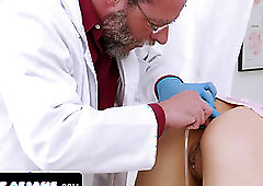 Sweet Asian Girl Quivers With Delight And Excitement As The Perv Doctor Pushes On Her Butthole