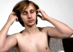 Young twink Elis Ataxxx sneezes during his first time, blowing his nose like a pro