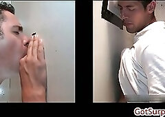 Hunky straigt guy gets sucked