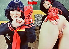 Ryuko Matoi Was Fucked by Naked Teacher in All Holes until Anal Creampie - Co...