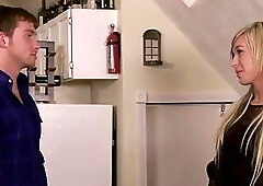 Bigtitted sensual tranny assfucked before bj