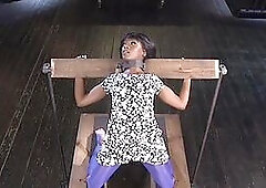 Nubian punished bae serves male punisher in BDSM treatment