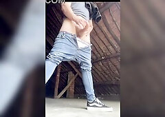 I walked throughout an abandoned place and couldn't aid but touch myself.