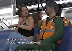 The East Block: Girl Jerks Off Construction Worker In The Train