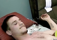 Older black guy gets to swallow this tasty dick