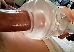 Bombshell stroking herself