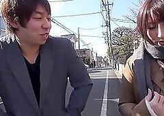 Big natural Boobs Japanese MILF Cougar seduce Boy to uncensored Backseat Car Fuck