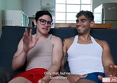 Two Hot Men In Underwear Make Business Sizzle