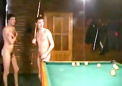Russian Soldiers Play Pool in Nude 6