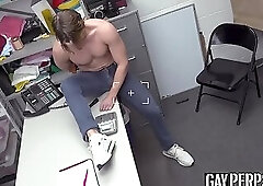 Hung Officer Brody Kayman bangs sassy perp Kyle Michaels