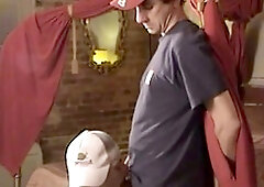 Big dick, face fucking, gay blowjob