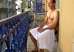 daddy on balcony
