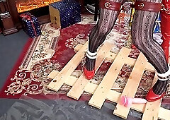 HA27Bondage slave fuck asshole, unable to move kept squirting !