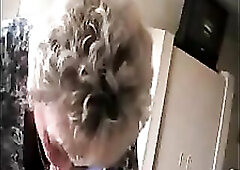 Granny magda enjoying a milky weenie treat....