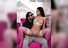 Artificial eighteen year old Black red bone twerking