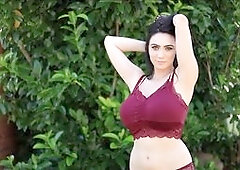 Watch Luna Amor exposing her body curves and big juicy tits