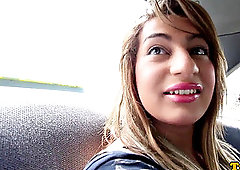 lingerie tgirl stroking her spanish cock