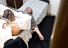 This chab went to the doctor to have the prostate exam and touch his prostate and whilst examining him the urologist took the opportunity to stick toy