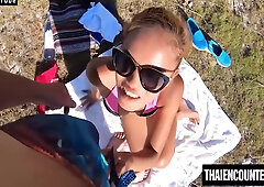 Brooke Cherry In Exotic Beach Babe - Passionate Outdoor Lovemaking With Hottie Blonde