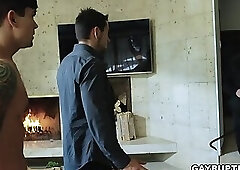 Intruder Johnny Ford wants both of their huge dick