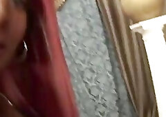 Two hung trannies take care of guy's and girl's holes