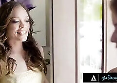 Girlsway - flirty tattooed vanessa vega helps neighbor Katie Kush with her laundry & her Wet Pussy