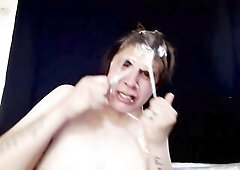 Self Tape Slavery Breath Play Struggle Fearful Panic Nose Lips first Time