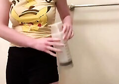 500 ml Water Enema Inflation, My Tummy Expands sooooo Much