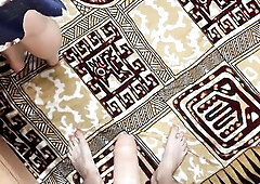 Mother I'd Like To Fuck Jerks Me Off In The Kitchen With Gloves Until I Cum