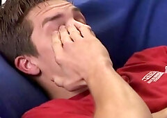 Next Door Male: Bashful Boy Shows Off in Shower