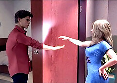 Game walkthrough featuring a visual novel with big tits and lots of adult fun