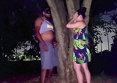 Hot Married Woman Went for a Night Walk and Ended Up at the Gifted Court, Still Slurping Milk